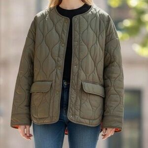 Offline by Aerie Quilted Bomber Jacket, New With Tags